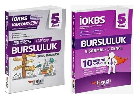 Gizli 5. Sınıf Tüm Dersler Bursluluk Soru Bankası + Bursluluk Deneme Sınavı (2 Kitap)