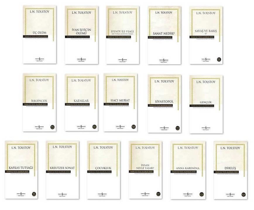 iş Bankası Lev Nikolayeviç Tolstoy 16 Kitap Set