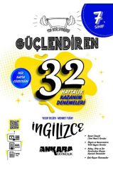 Ankara 7. Sınıf Güçlendiren 32 Haftalık İngilizce Kazanım Denemeleri