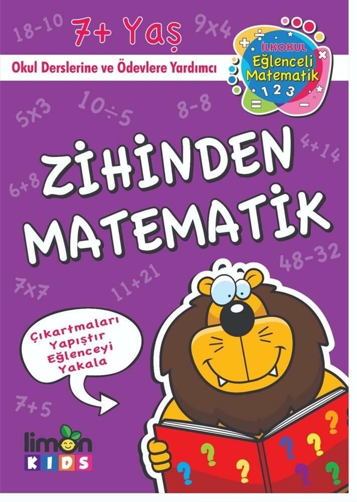İlk Okul Eğlenceli Matematik Çıkartmalı Zihinden Matematik
