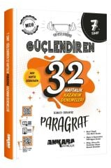 Ankara 7. Sınıf Güçlendiren 32 Haftalık Paragraf Kazanım Denemeleri