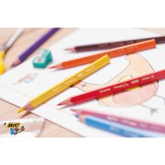 Bic Kids Evolution Üçgen Jumbo Kuru Boya Kalemi 12'li Kutu