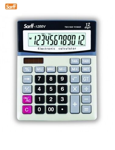 Sarff Hesap Makinesi 12 Haneli 1200V