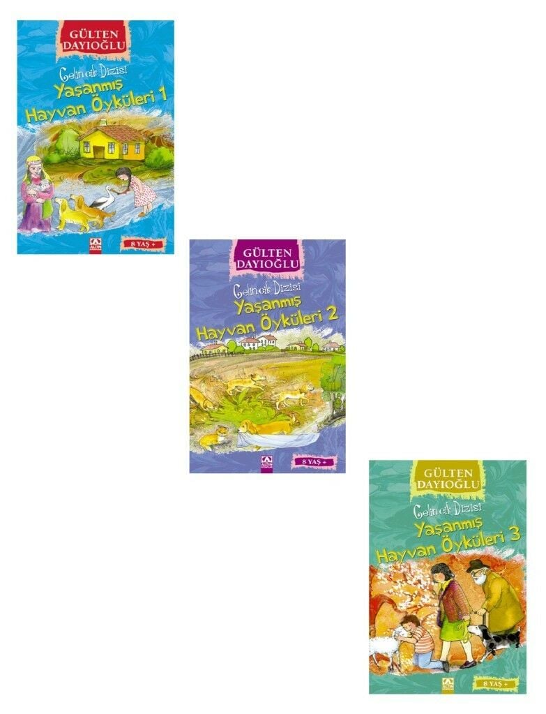 Gülten Dayıoğlu Gelincik Yaşanmış Hayvan Öyküleri (3 Kitap)