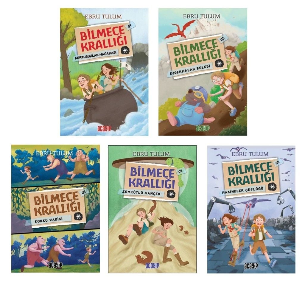 Ebru Tulum Bilmece Krallığı Seti (5 Kitap)