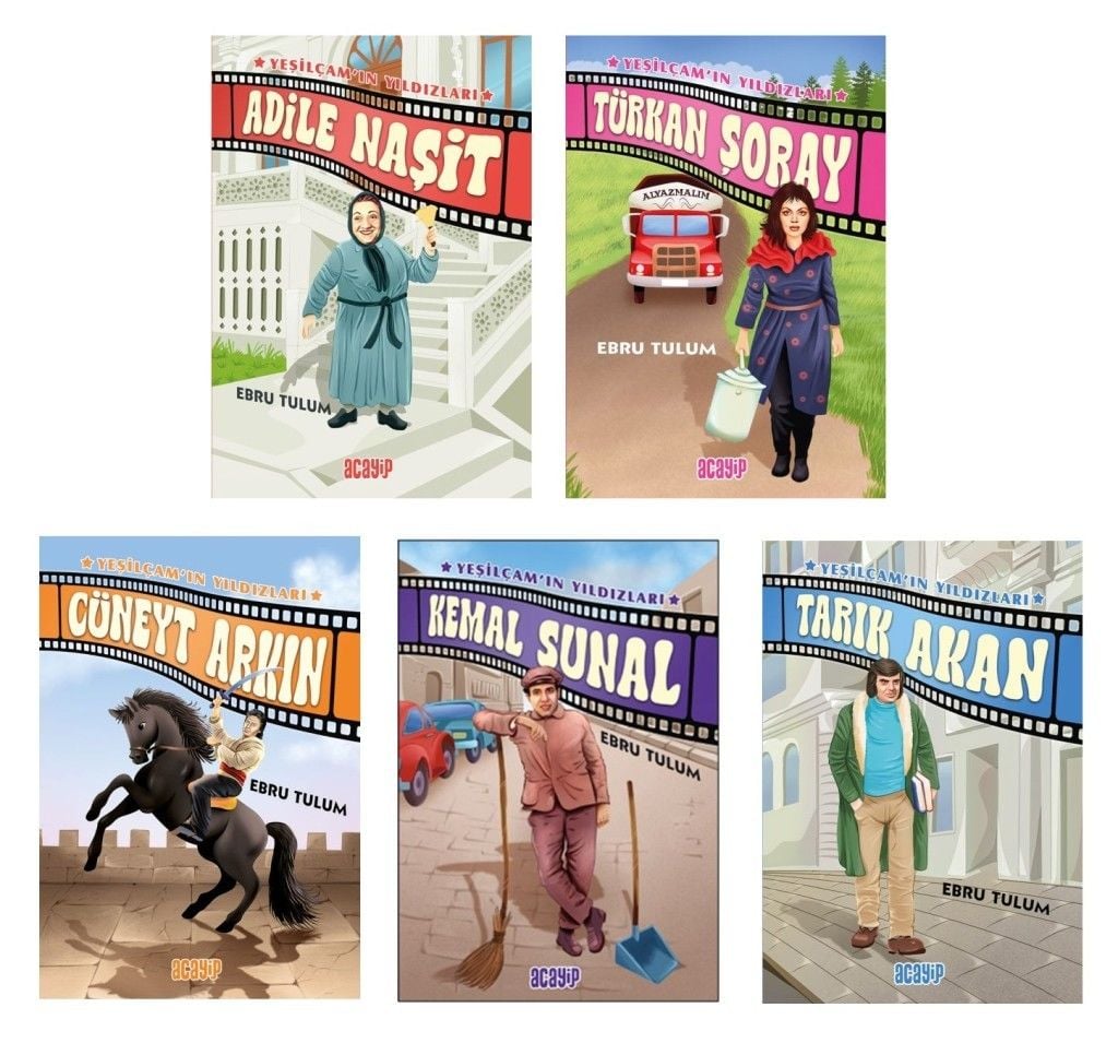 Ebru Tulum Yeşilçamın Yıldızları Seti (3 Kitap)