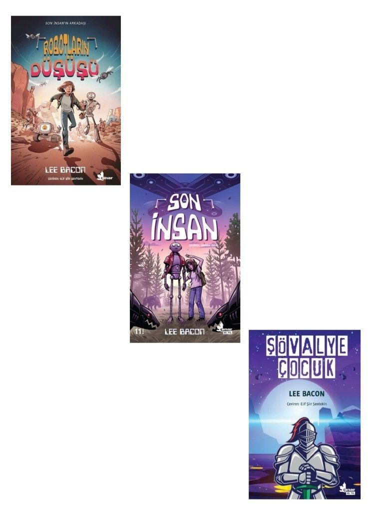 Lee Bacon Seti 3 Kitap (Son İnsan + Şövalye Çocuk + Robotların Düşüşü)
