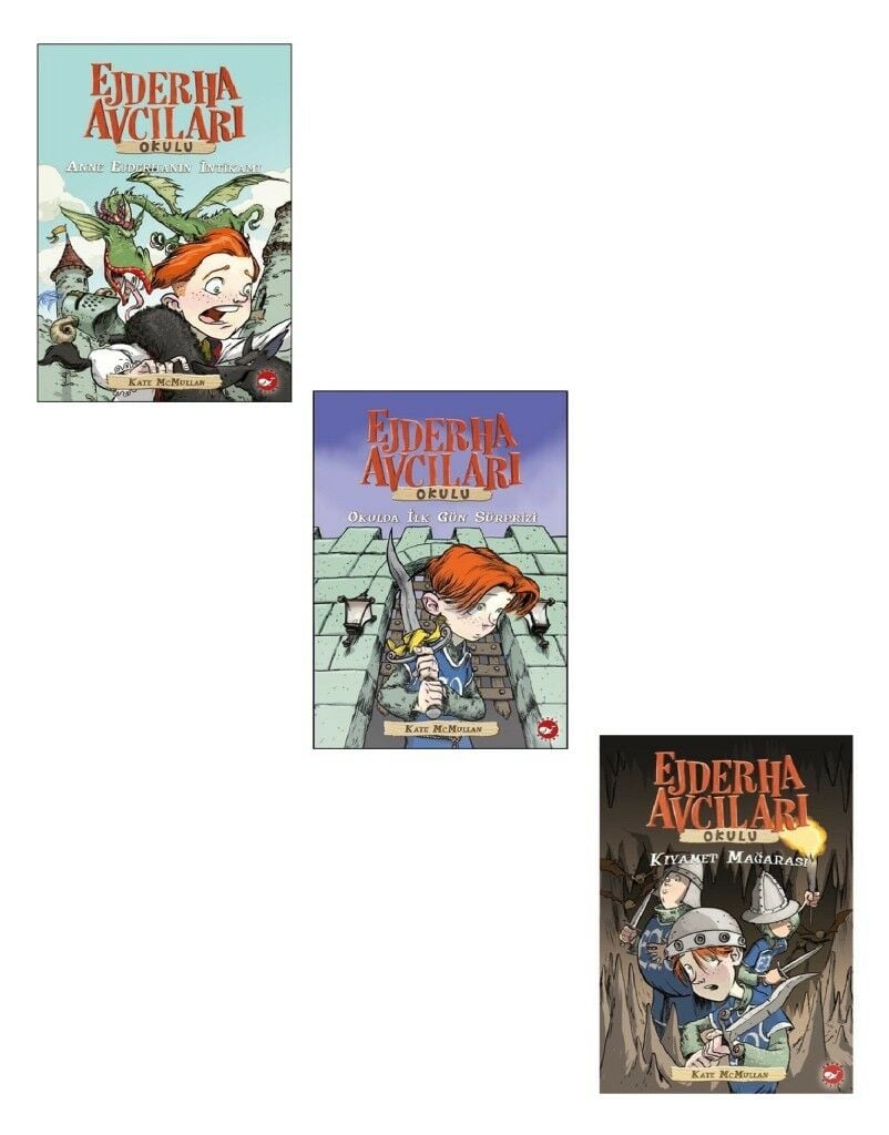 Ejderha Avcıları Okulu Seti 3 Kitap (Kıyamet Mağarası + Okulda İlk Gün Süprizi + Anne Ejderhanın İntikamı)