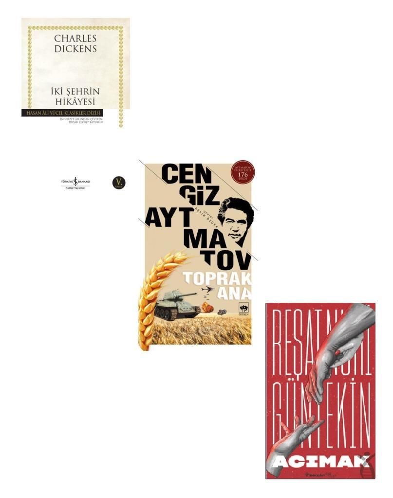 İki Şehrin Hikayesi + Acımak + Toprak Ana (3 Kitap)