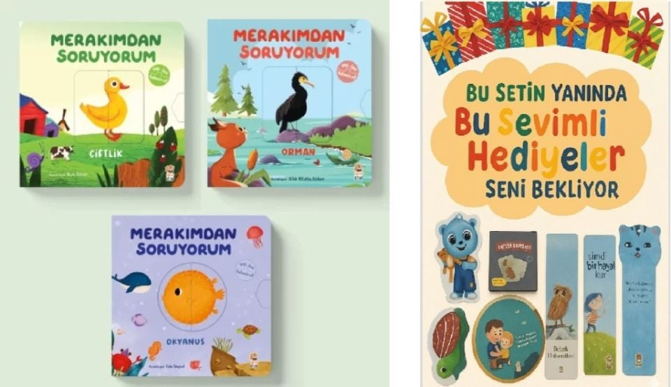 Merakımdan Soruyorum Seti 3 Kitap (Çiftlik + Okyanus + Orman)