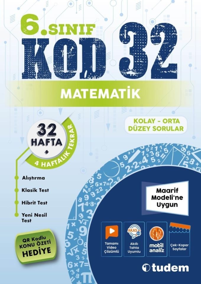 Tudem 6. Sınıf Kod 32 Matematik
