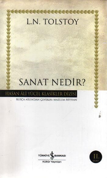 Sanat Nedir (K.Kapak) LEV NİKOLAYEVİÇ TOLSTOY