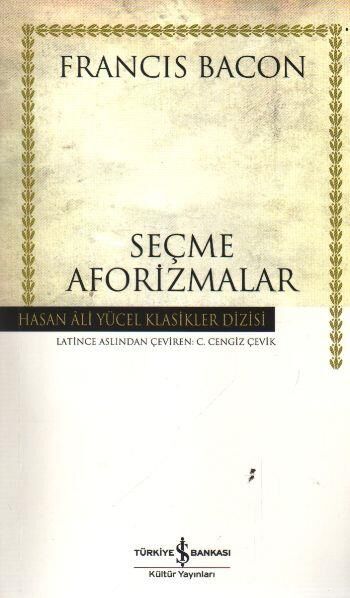 Seçme Aforizmalar (K.Kapak) FRANCIS BACON