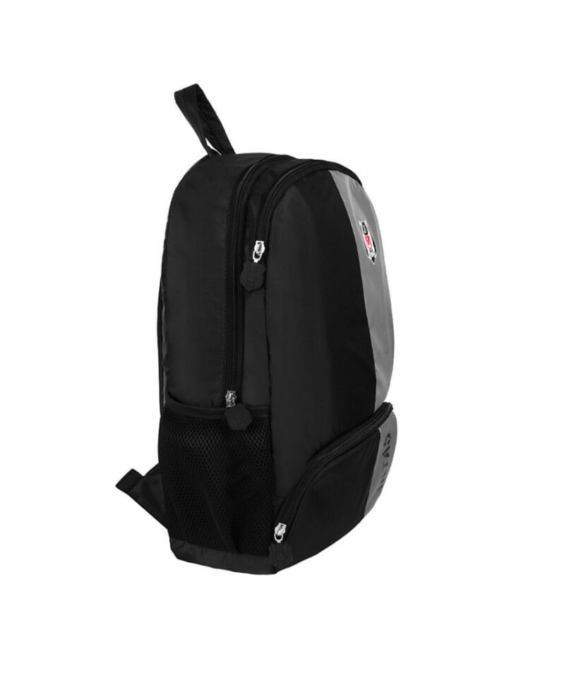 Beşiktaş Gri Şeritli Siyah Sırt Çantası