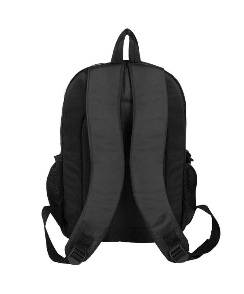 Beşiktaş Gri Şeritli Siyah Sırt Çantası