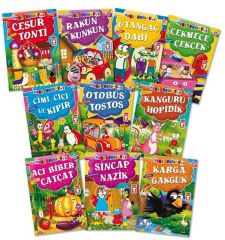 Mini Masallar 2 Set - (10 Kitap) ŞOKUH GASEMNİA