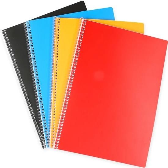 A4  72 Yaprak PP Kapak Spralli Kareli Defter (1Adet)