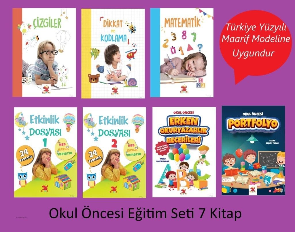 Okul Öncesi Eğitim Seti 7 Kitap