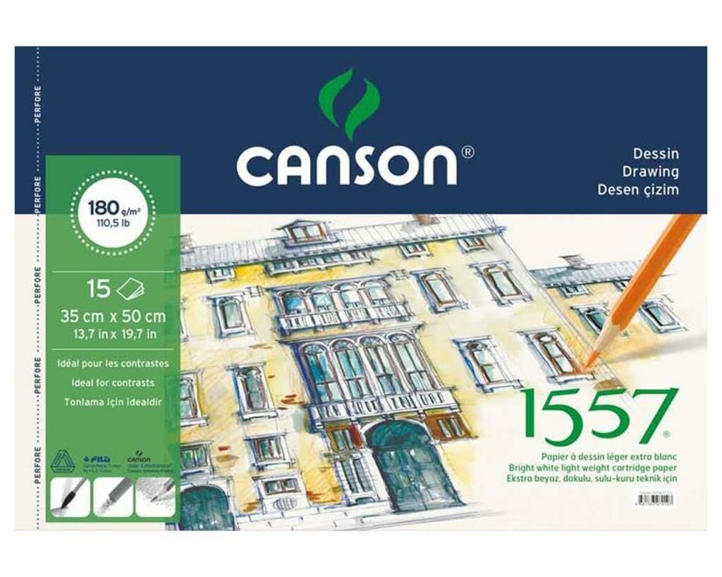 Canson 180 Gram Resim Defteri 15 Yaprak (35X50)