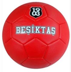 Beşiktaş Lisanslı Orjinal Futbol Topu Kırmızı No 5