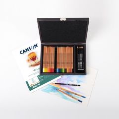 Lyra Rembrandt 30 Parça Polycolor & Art Design Ahşap Kutu Yeni