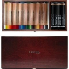 Lyra Rembrandt 50 Parça Polycolor & Art Design Ahşap Kutu Sketch Set