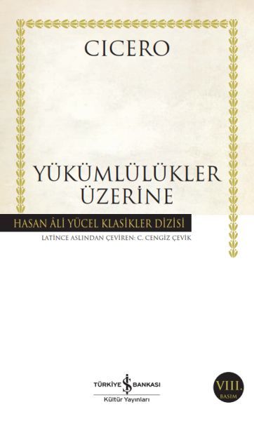 Yükümlülükler Üzerine (K.Kapak) CICERO