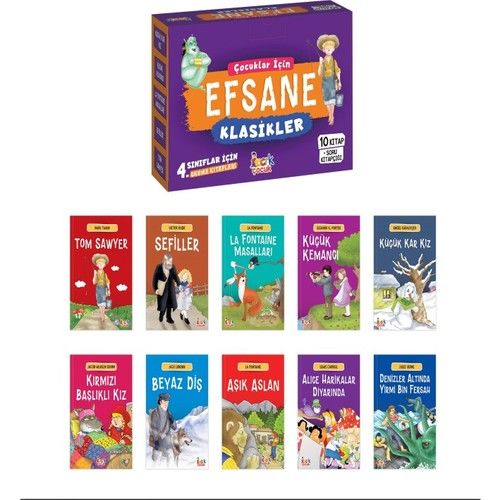 Bıcırık 4. Sınıf Çocuklar İçin Efsane Klasikler (10 Kitap)