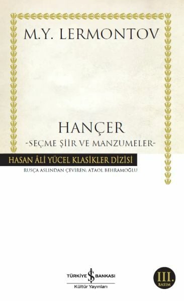 Hançer (K.Kapak) MIHAIL YURYEVIÇ LERMONTOV