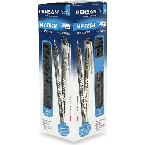 Pensan My-Tech Tükenmez Kalem İğne Uç Mavi 0.7 (25 Adet)