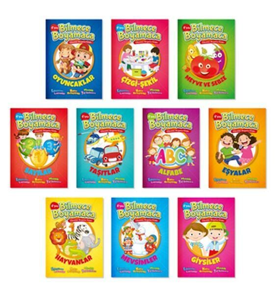 Bilmece Boyamaca 10 Kitap