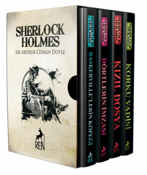 Sherlock Holmes Roman Seti 4 Kitaplık Kutulu Set SİR ARTHUR CONAN DOYLE