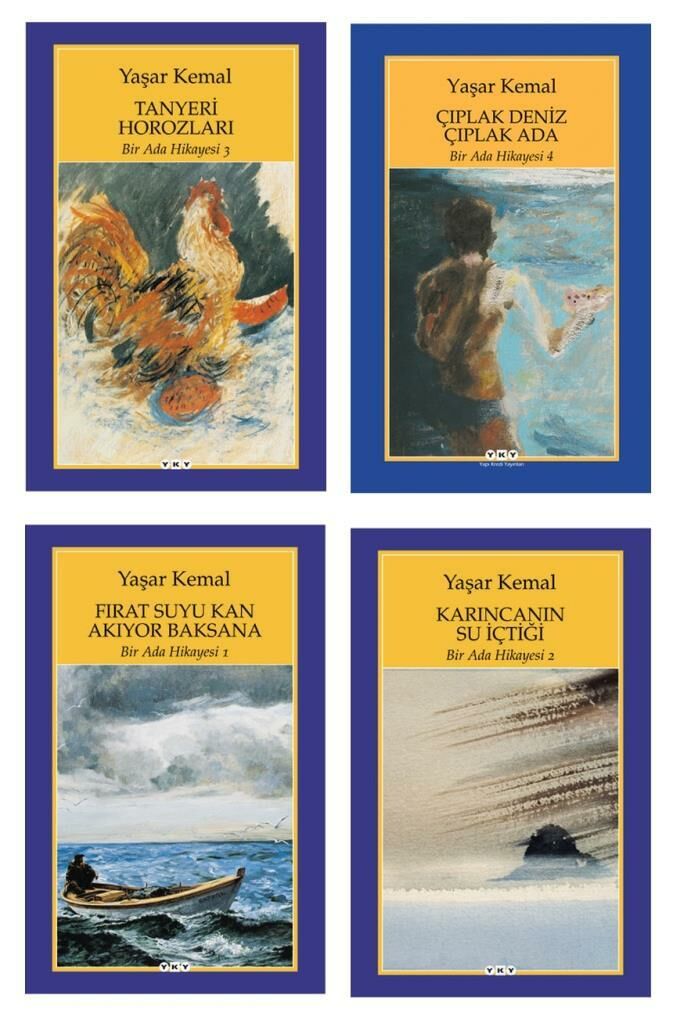 Yaşar Kemal Bir Ada Hikayesi 4 Kitap Set