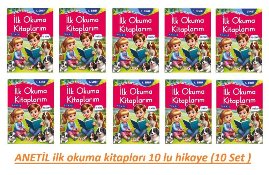 ANETİL İlk Okuma Kitapları 10 lu Hikaye Seti (10 Set )