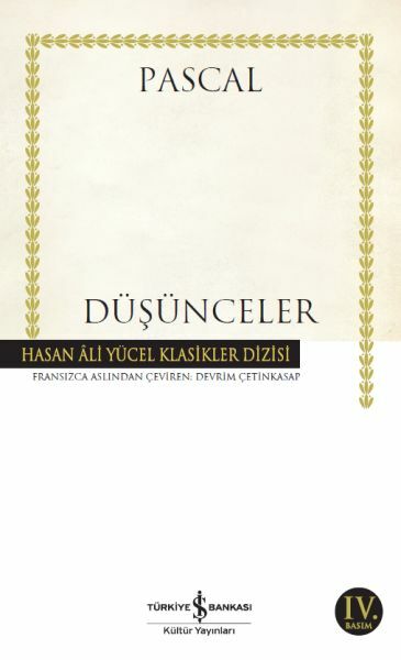 Düşünceler (K.Kapak) BLAISE PASCAL