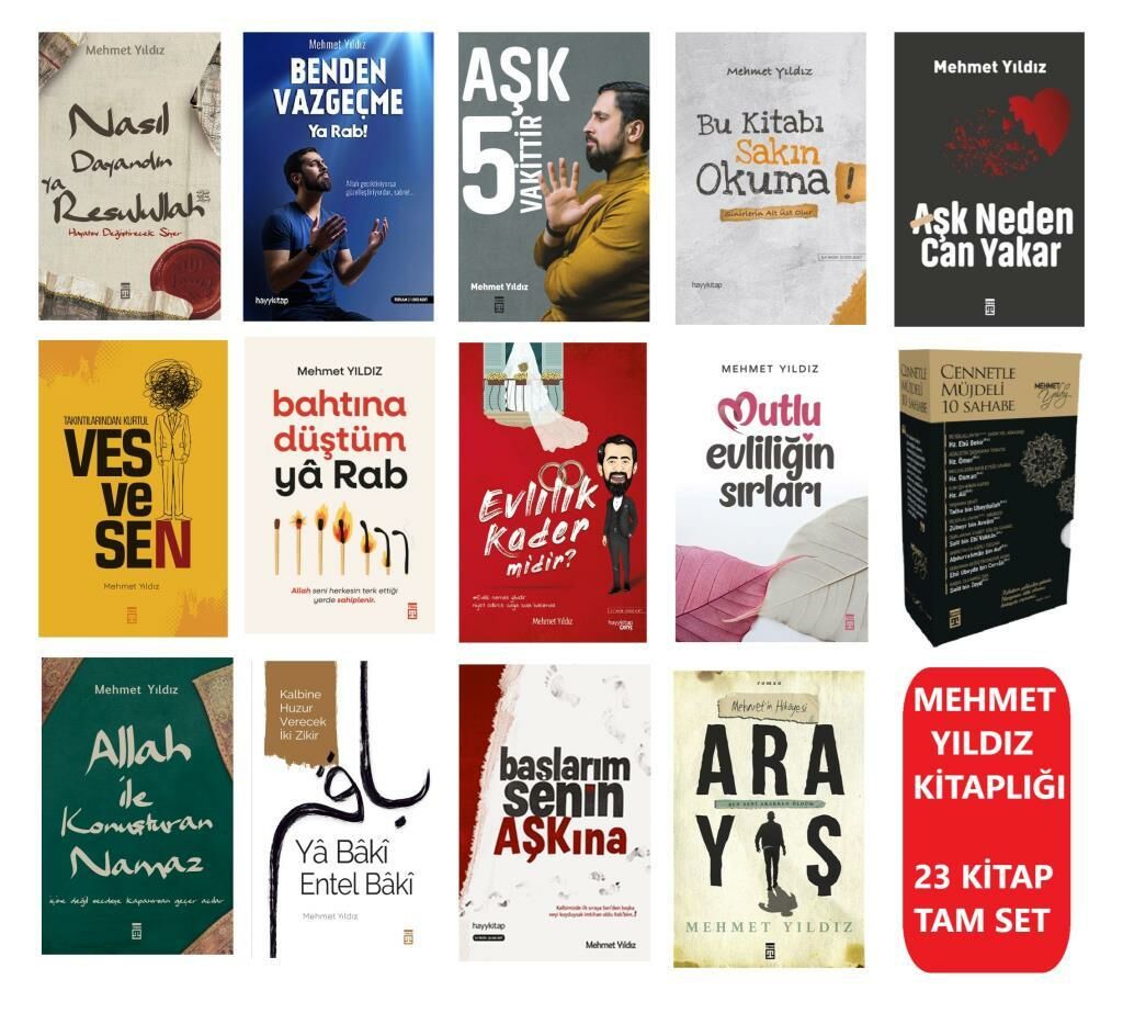 Mehmet Yıldız Kitaplığı 23 Kitap Set