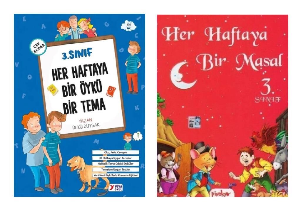 Yuva 3. Sınıf Her Haftaya Bir Öykü Bir Tema + Her Haftaya Bir Masal (2 Kitap)