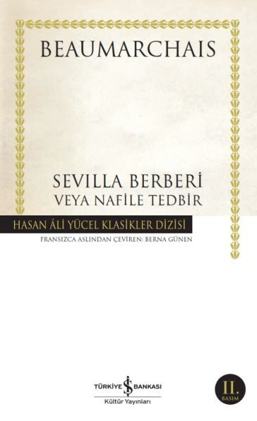 Sevılla Berberi Veya Nafile Tedbir(K.Kapak) BEAUMARCHAIS
