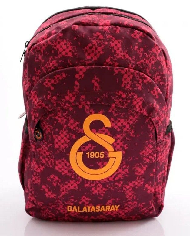 Galatasaray Büyük Logo Detaylı Kırmızı Sırt Çantası