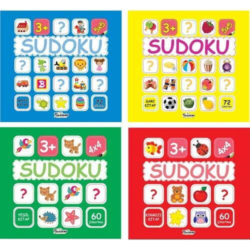 Çocuklar İçin Sudoku Seti (4 Kitap)