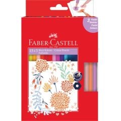 Faber Castell Kuru Boya Kalemi 15+3 Pastel Renk