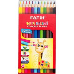 Fatih 12 Renk Tam Boy Kuru Boya Kalemi