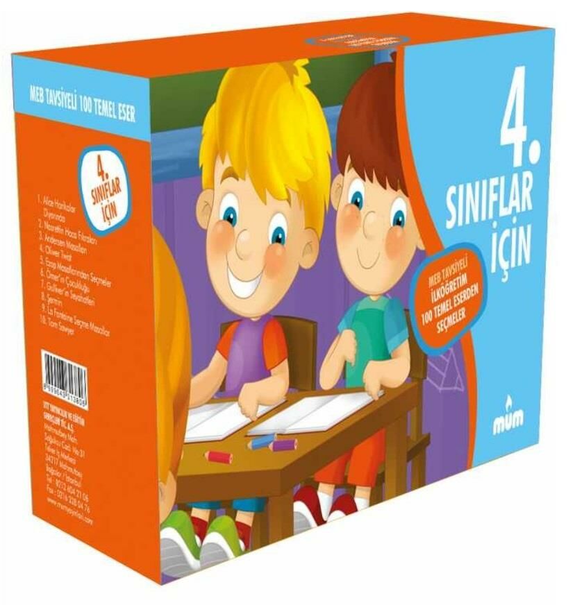 Mum 4. Sınıf 100 Temel Eser 10 Kitap Set