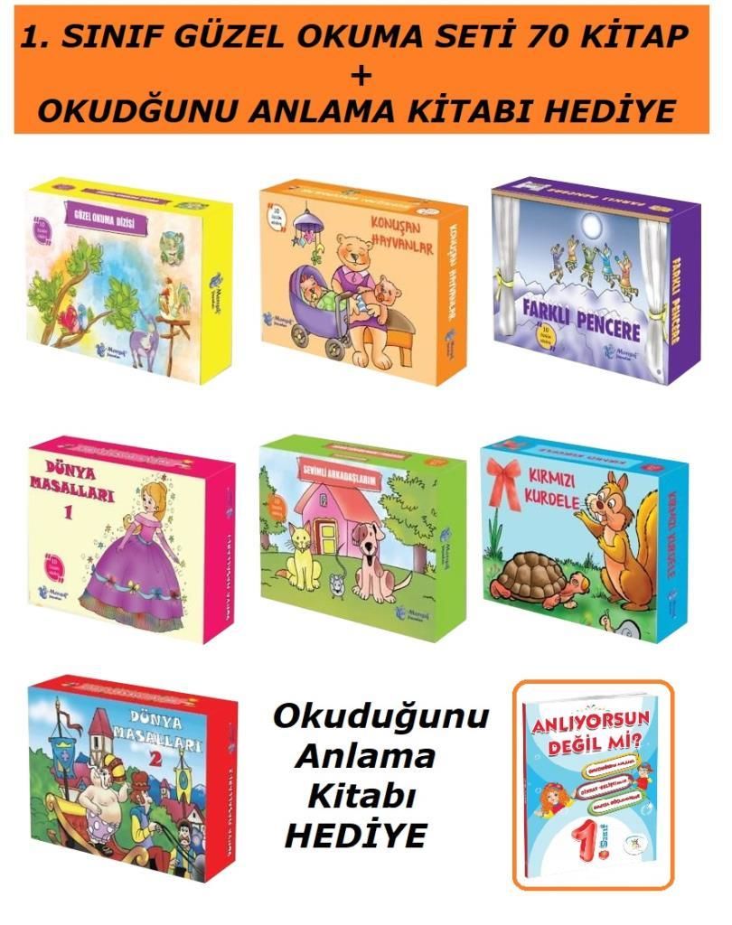 Morışık 1. Sınıf Hikaye Seti 70 Kitap + Okuduğunu Anlama Kitabı HEDİYE