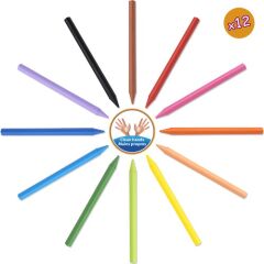 Bic Kids Plastidecor Silinebilir Elleri Kirletmeyen Pastel Boya 12 Renk