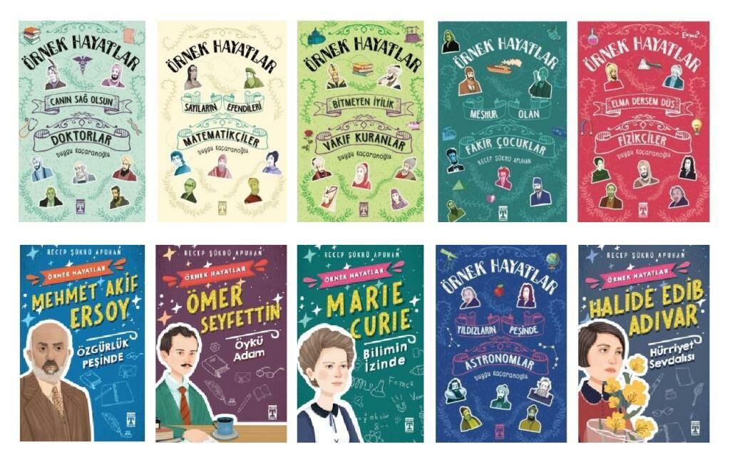 Timaş Bilim Örnek Hayatlar Seti (10 Kitap)