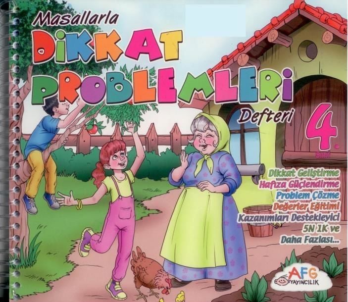 4. Sınıf Masallarla Dikkat Problemleri Defteri