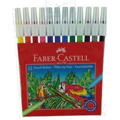 Faber Castell Keçeli Kalem 12 Renk Yıkanabilir