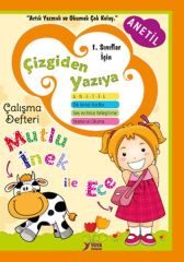 Anetil 1. Sınıf Çizgiden Yazıya Çalışma Defteri Dik Temel Harflerle
