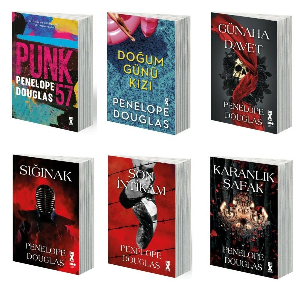 Penelope Douglas Şeytan Gecesi Seti 5 Kitap (Punk 57 + Sığınak + Günaha Davet + Doğum Günü Kızı + Karanlık Şafak + Son İntikam)